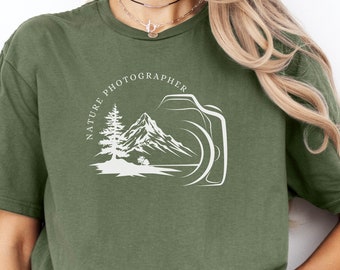 Nature Photographer T-Shirt: Wildlife Photography, Forest Hiking Tee