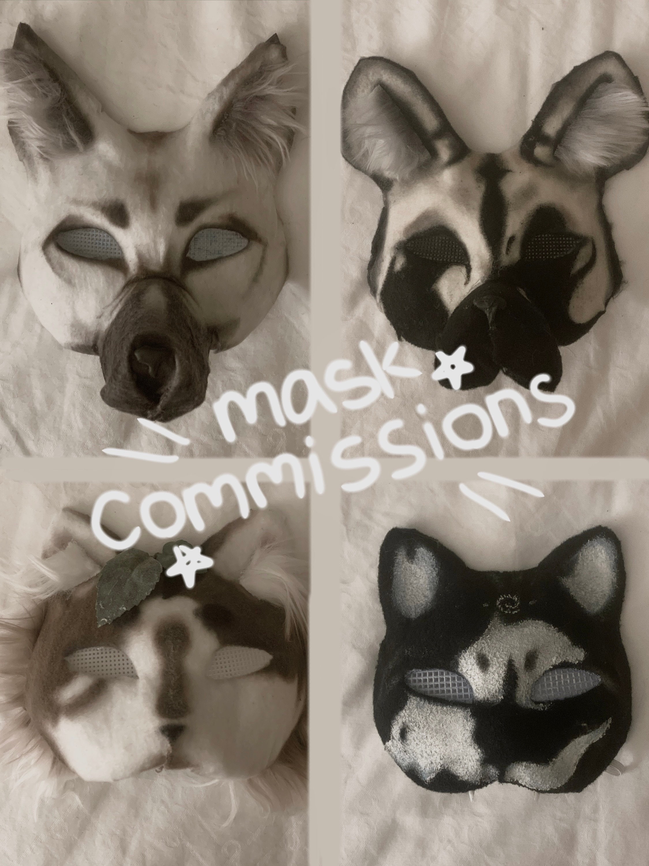 Therian/quadrobics Custom Mask Commissions 