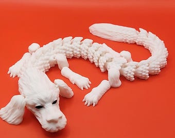 Falcor articulated dragon. The Neverending story figure. Flexi replica.
