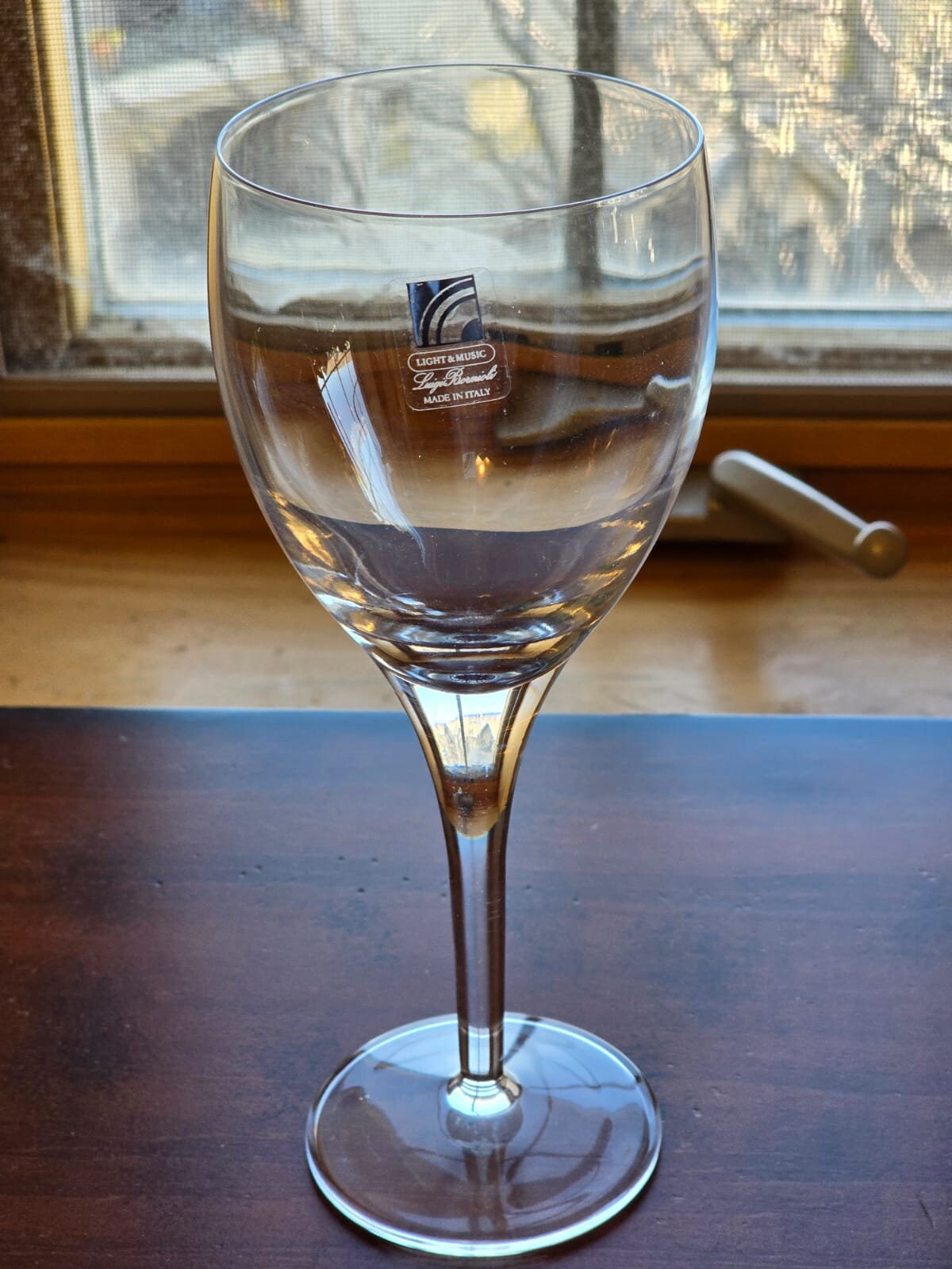 Set of 3 Luigi Bormioli Light & Music michelangelo Crystal Wine Glasses