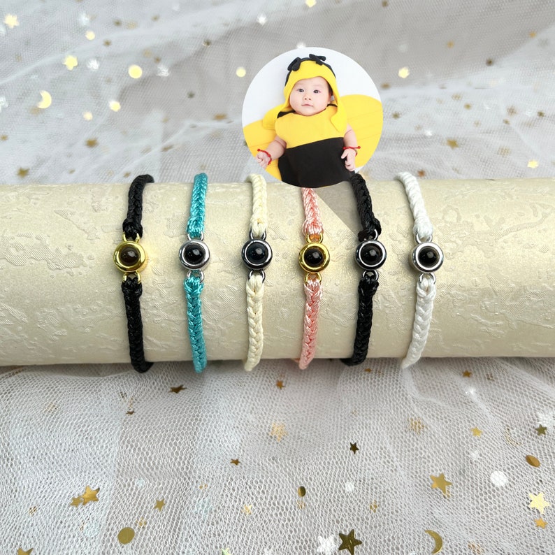 Pulsera de proyección de fotos, pulsera con imagen circular, pulsera personalizada, regalo de pulsera personalizado para el día de la madre, joyería fotográfica para ella/él imagen 3