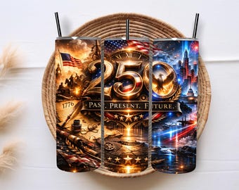 250th Anniversary Patriotic Tumbler Wrap (Digital Download)