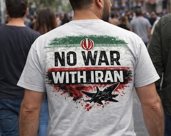 No War With Iran SVG, USA Peace Protest Design, Anti War Graphic (Digital Download)