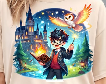 Wizard School Clipart PNG, Magic Movie Characters (Digital Download)