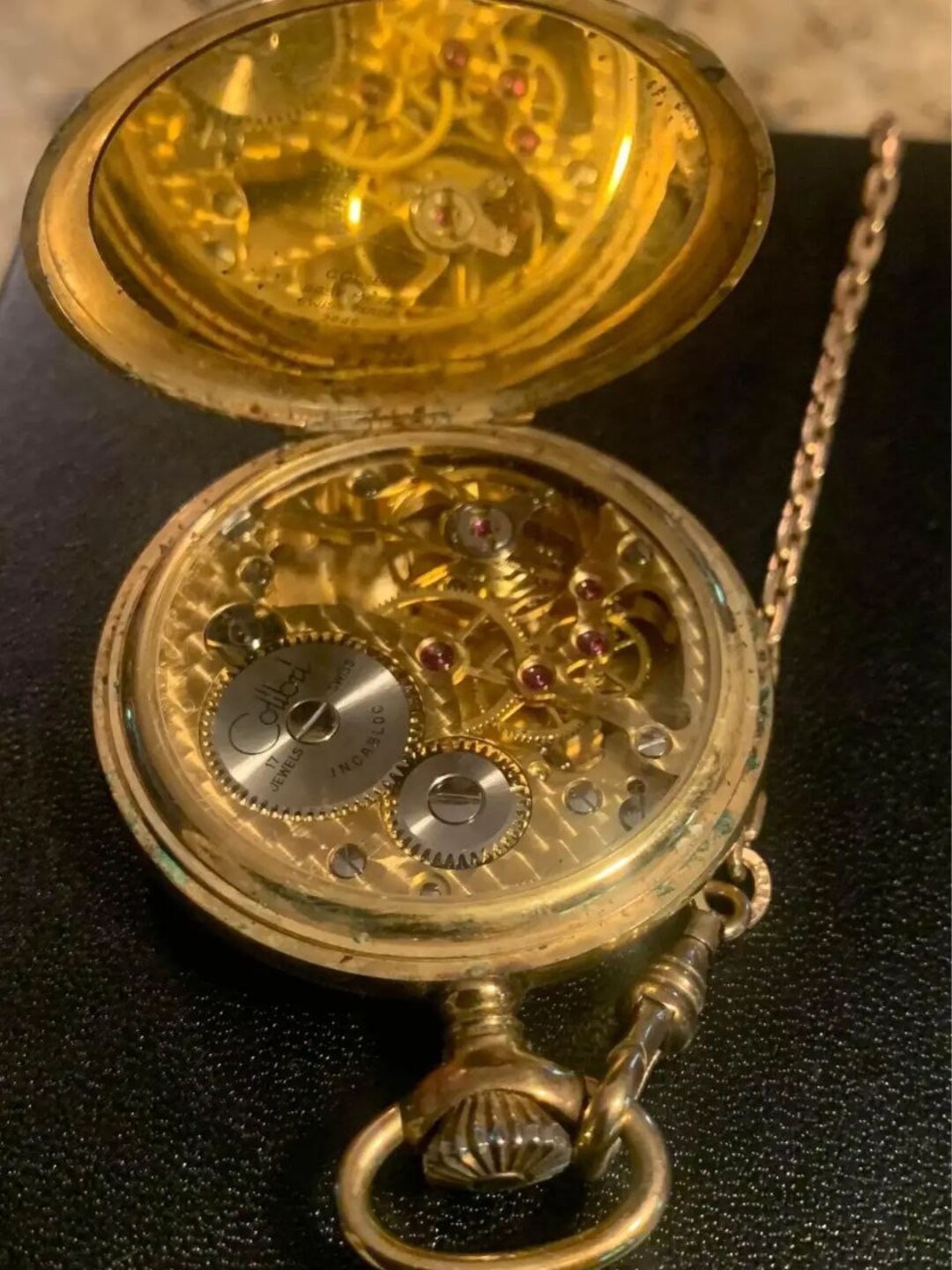 Vintage Colibri 17 Jewel Swiss Incabloc Skeleton Pocket Watch Etsy