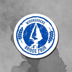Bridge Four Stormlight Archive Sticker - Honor&#39;s Elite Warriors, Windrunners, Waterproof Sticker, Cosmere Gift, Waterbottle Sticker
