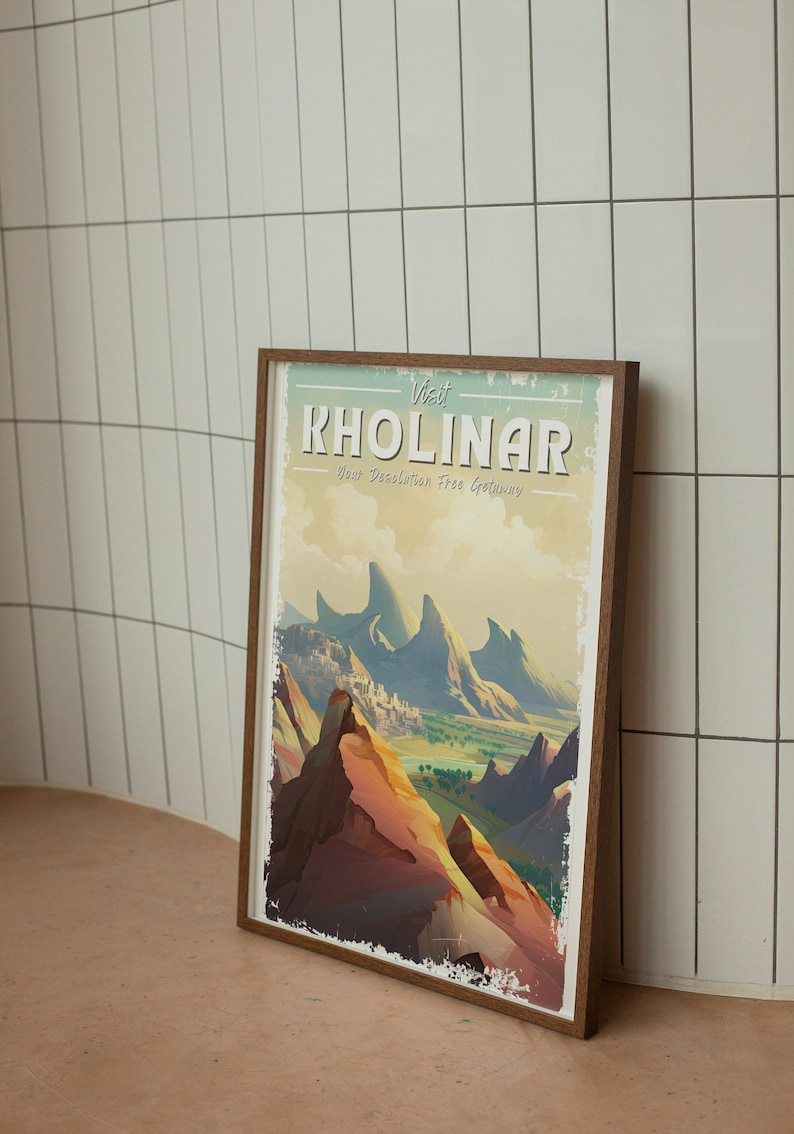 Kholinar Ropa Kholinar Travel Poster, Ancient Dawncity, Alethi Captial, Brandon ...