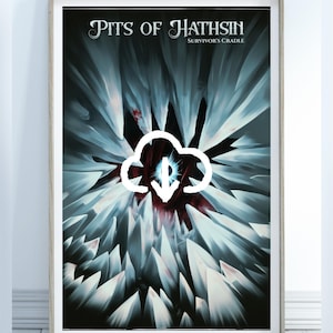 Pits of Hathsin, The Central Dominance, Mistborn Art Print, Bookish Matte Wall Decor, Gift for Bookworm, Digital Download