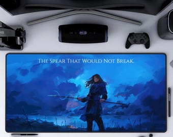 The Spear that Would Not Break Deskmat, Kaladin Stormblessed Inspired Mousepad, Cosmere Accessories, Computer Desk Decor,