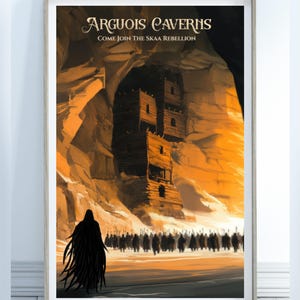 The Arguois Caverns Poster, Support the Skaa Rebellion, Mistborn Matte Poster, Cosmere Print Wall Art, Home Decor, Physical Poster