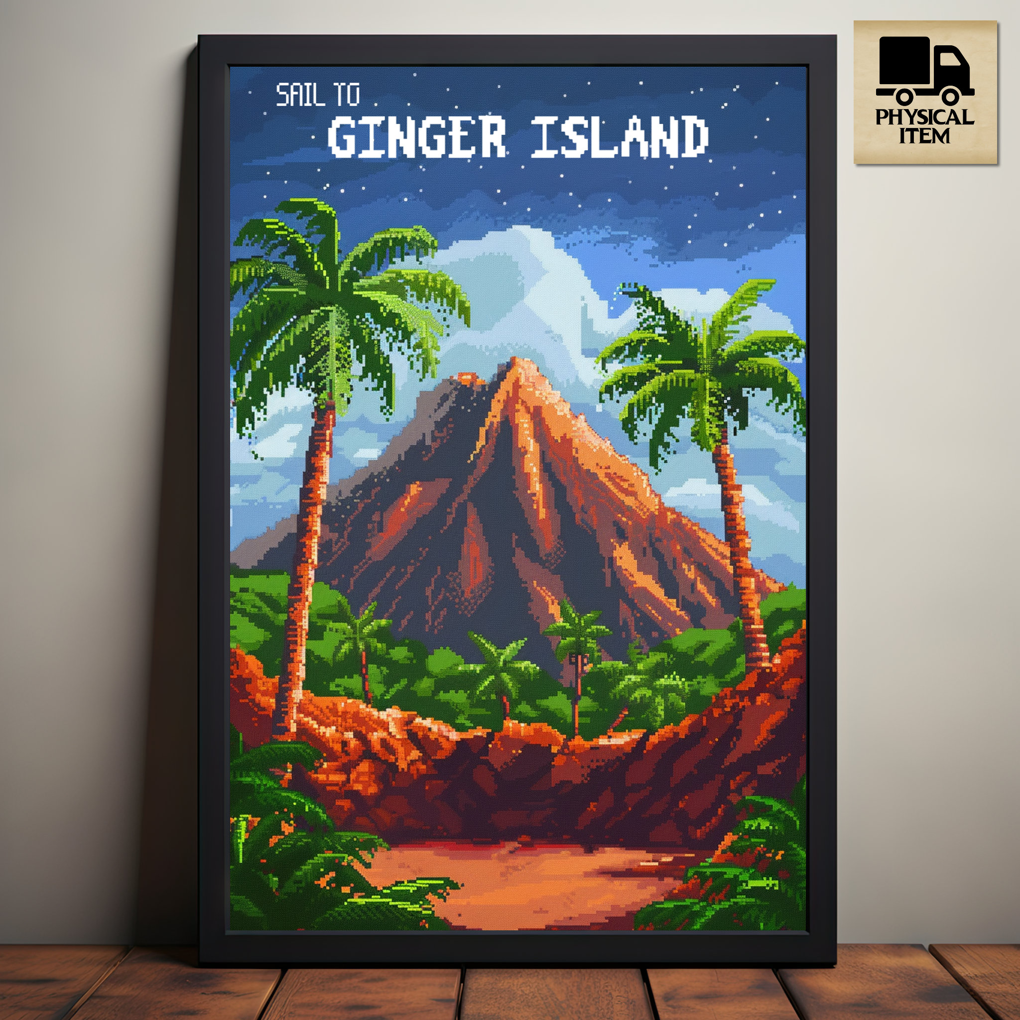 Stardew Valley Travel Poster, Sail to Ginger Island, Stardew