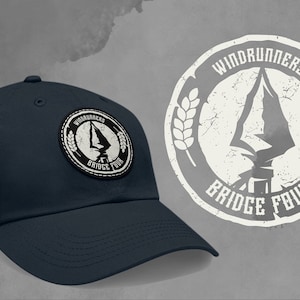 Stormlight Archive Hat - Bridge Four, Bridge 4, Leather Patch, Cosmere Apparel, Book lover hat gift, Kaladin, Baseball Cap Style