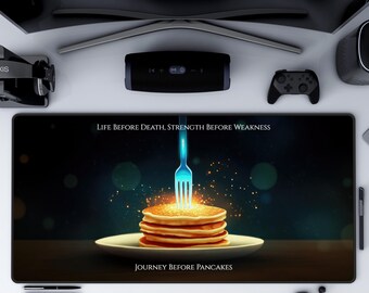 Journey Before Pancakes - Fantasy-Inspired Office Desk Accessory, Writing Pad, Cosmere Mouse Pad, Funny Workspace Decor