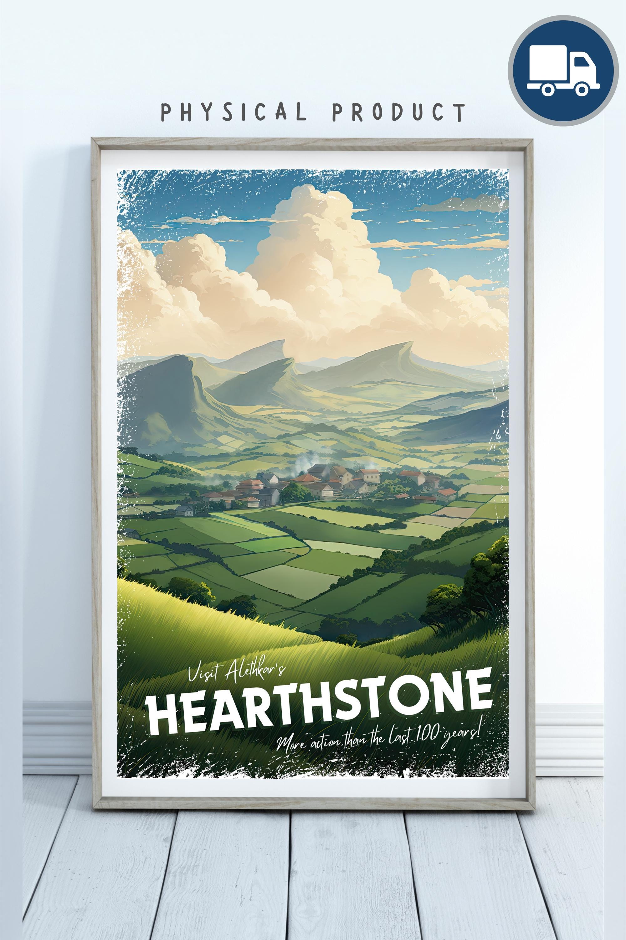 Hearthstone Travel Poster, Brandon Sanderson's Stormlight Archive