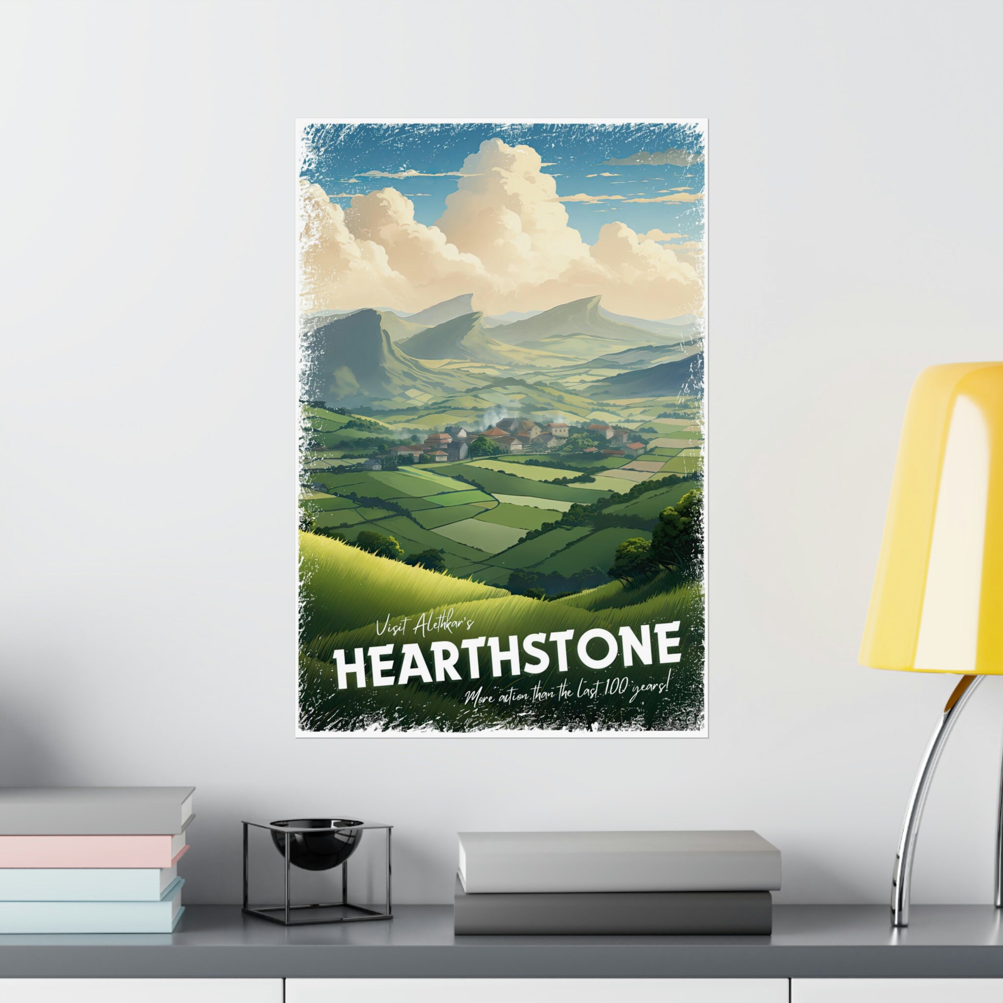 Hearthstone Travel Poster, Brandon Sanderson's Stormlight Archive