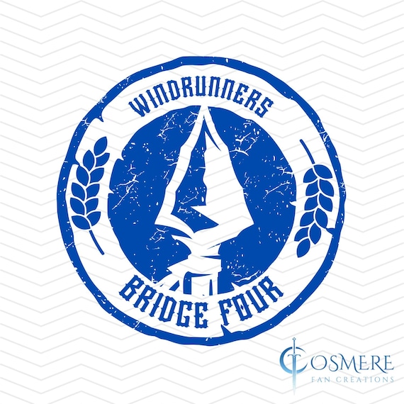 Bridge Four Windrunners Emblem, Fantasy Bookish SVG (Digital Download)