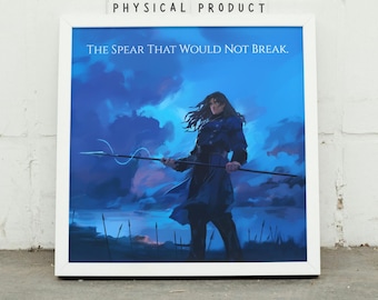 The Unbreakable Spear Inspirational Wall Art, Horizontal Decor Print, Office Quote Sign, Dorm Room Artwork, Literary Gift