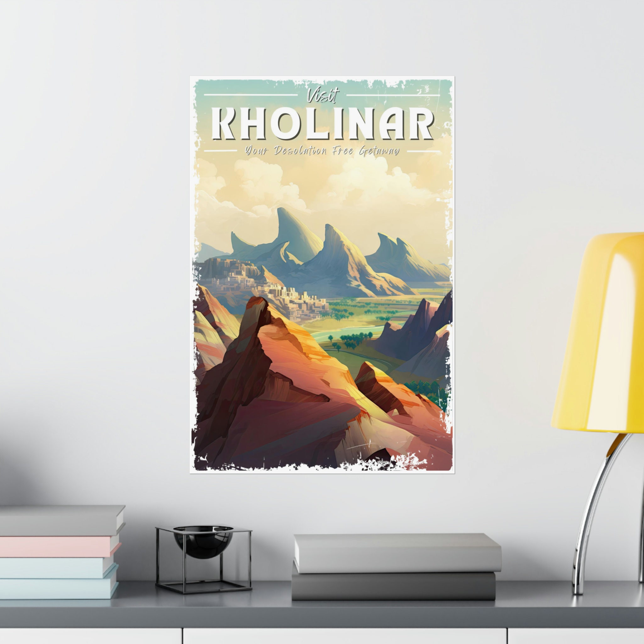 Kholinar Travel Poster, Ancient Dawncity, Alethi Captial, Brandon