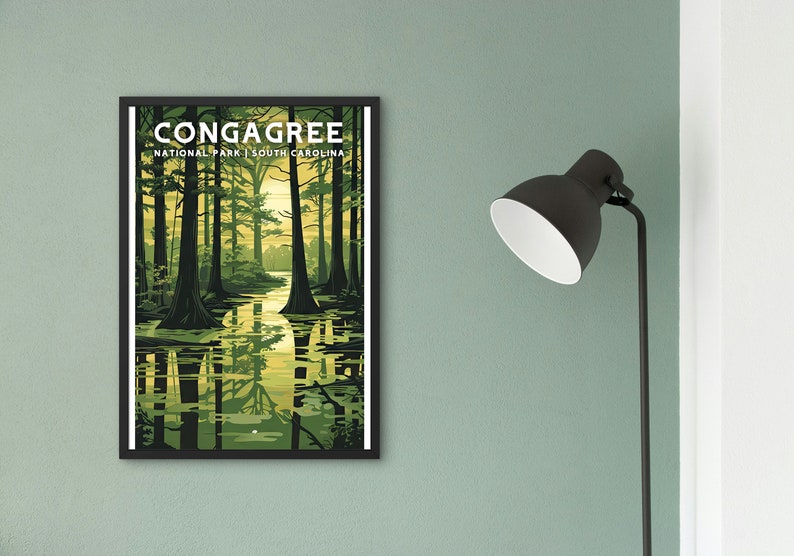 Congagree National Park, South Carolina National Park Posters, Camping ...