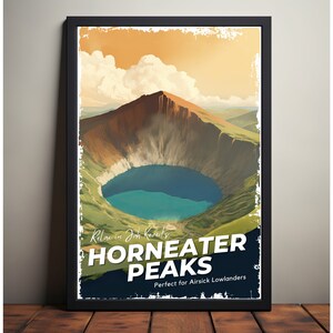 Horneater Peaks Travel Poster, Brandon Sanderson's Stormlight Archive / Cosmere, Jah Kaved, physical poster, various sizes