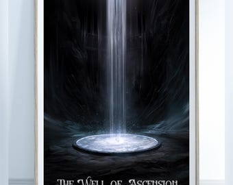 The Well of Ascension, Mistborn Wall Art, Home Decor, Book Lover Gift, Fantasy Art Print, Physical Vertical Poster