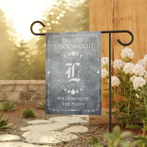 House Lockwood House Banner, Vampire Fan Gift, Vampire Banner, Diares Banner, Halloween House Decor, Salvatore Art, Mystic, Gothic Yard Flag