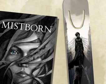 Mistborn aluminium bladwijzer - de held van leeftijden, Cosmere geïnspireerd fanart, allomancy, metalen bladwijzer. Allomantisch inert metaal