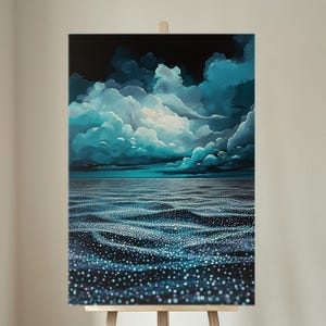 Shadesmar Stretched Canvas, Cosmere Wall Art, Stormlight Archive Decor, Cozy Blue Home Decor, Physical Print