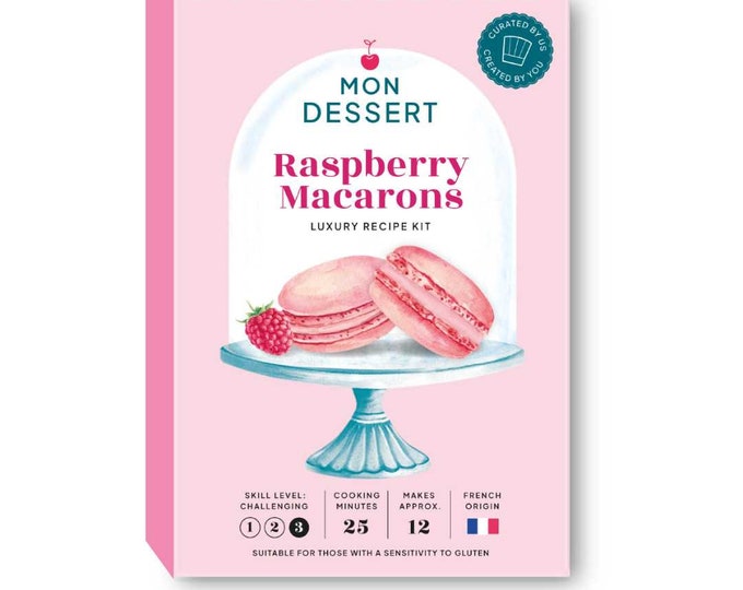 Baking Mix | Raspberry Macaron Recipe Making Kit | Foodie Gift