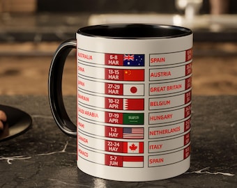 F1 Coffee Mug: Race Season 2026 - Gift for Formula 1 Fans