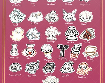 Glitter epoxy Keychain Pre-order  | IDV Identity V hunters