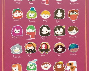 Glitter epoxy Keychain Pre-order  | Scott Pilgrim, Inside Job, Your turn to die, NOCTYX, Bayonetta