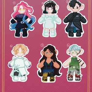 Alien Stage | Chibi holographic waterproof vinyl stickers