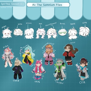 AI: The Somnium Files - Cute and Chibi holographic vinyl Stickers - AITSF