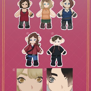 Chibi Resident Evil: waterdichte vinylstickers