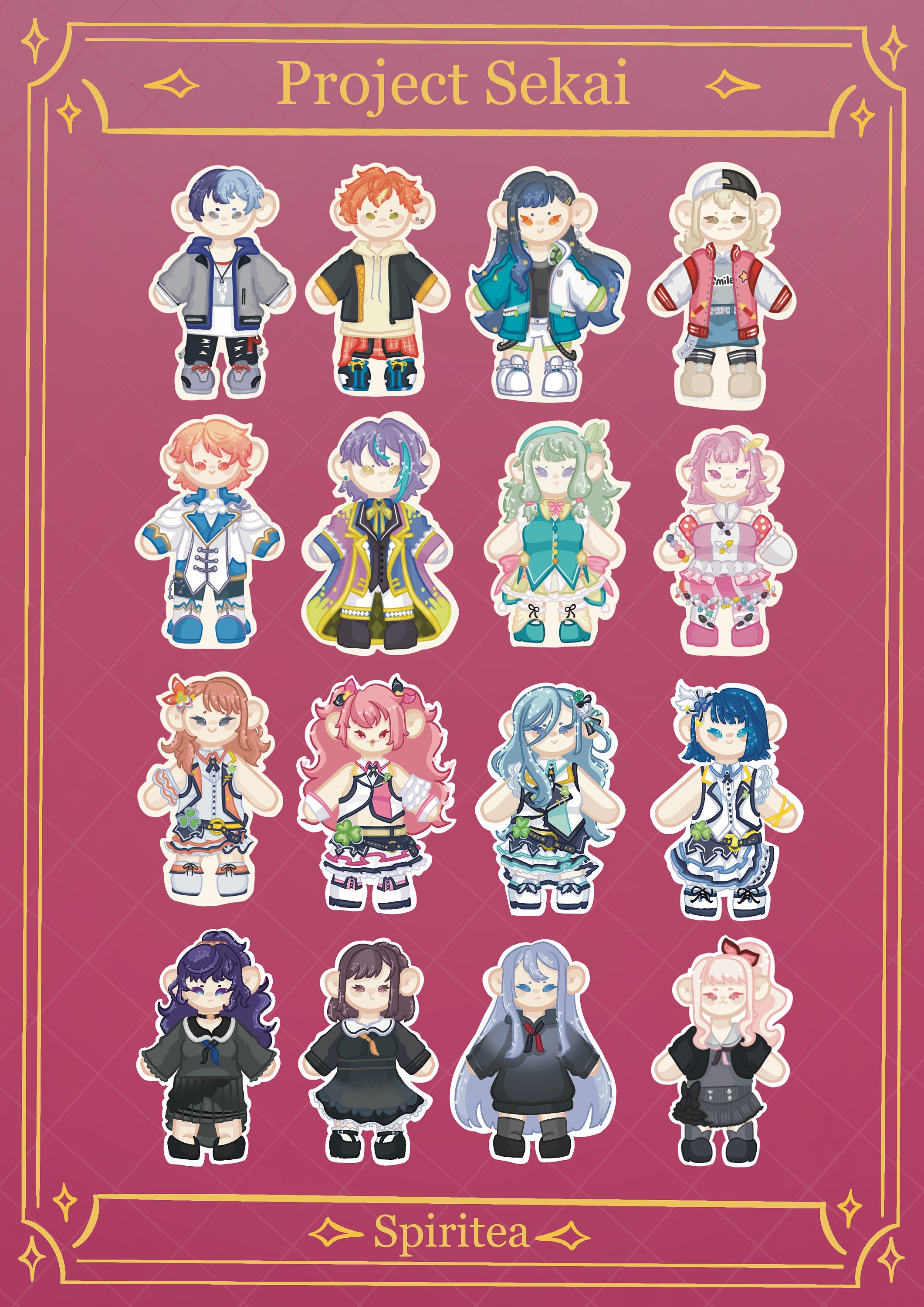 Glitter epoxy Keychain Pre-order  | Project Sekai and vocaloid, Stardew Valley