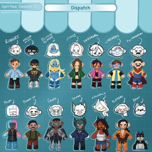 DISPATCH - cute and chibi waterproof stickers