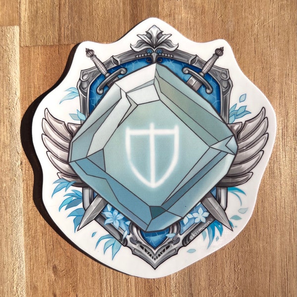 FFXIV paladin waterproof vinyl sticker | Final Fantasy 14 PLD job stone soulstone