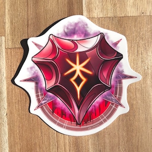FFXIV dark knight waterproof vinyl sticker | Final Fantasy 14 DRK job stone soulstone