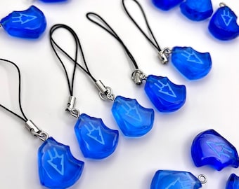 Piedra de trabajo de Dragón en miniatura de FFXIV - Amuleto de cristal de alma hecho a mano