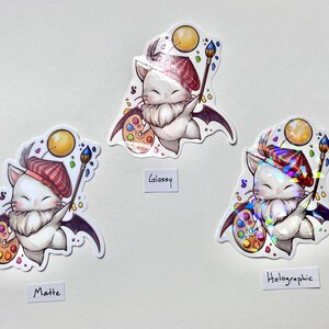 FFXIV Picto-moogle Waterproof Vinyl Sticker | Final Fantasy 14 ...