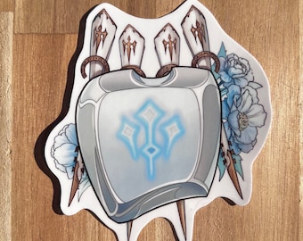 Pegatina de vinilo impermeable de Sage de FFXIV / Piedra de alma de trabajo de Final Fantasy 14 SGE