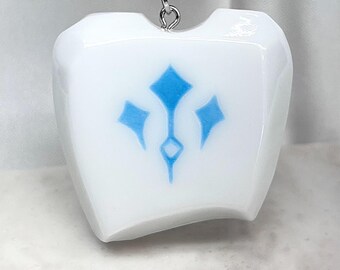 FFXIV Sage Soul Crystal - Llavero de piedra de trabajo realista