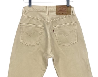 Vintage 90s Levi's 501 Jeans: Brown Denim, Made in USA (W27 L31.5)