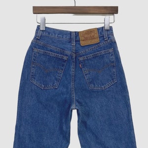 Vintage Levi&#39;s 501 Jeans: 90s Medium Wash Denim, USA Made, W25 L26.5