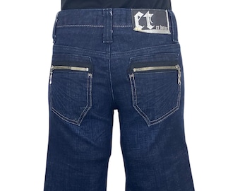 Jeansy Vintage Et Boite z niskim stanem i rozszerzanymi nogawkami | Y2K Bootcut Denim, W25 L29.5