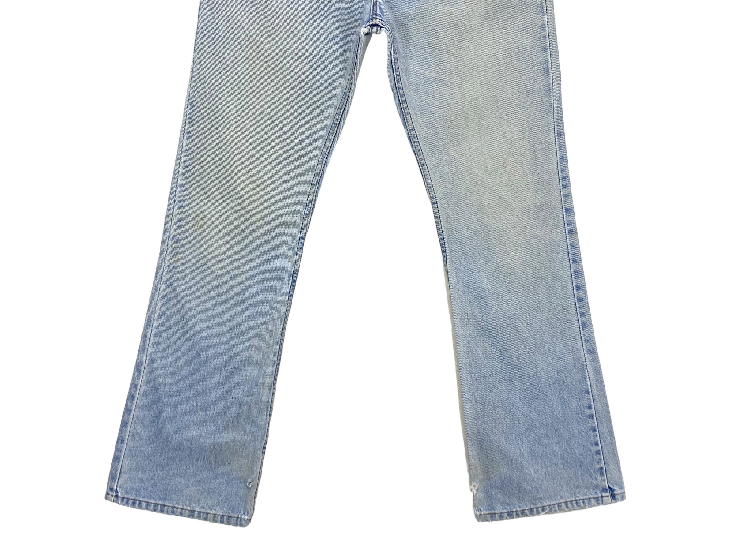 Vintage Levi's 517 Flare Jeans: 90s Light Wash Denim, Waist