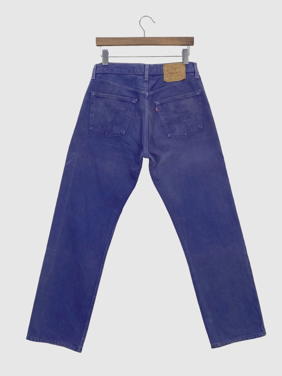 新品 LEVI’S VINTAGE CLOTHING 501 W30 1955 501® Original Fit Selvedge Men's Jeans - Dark Wash