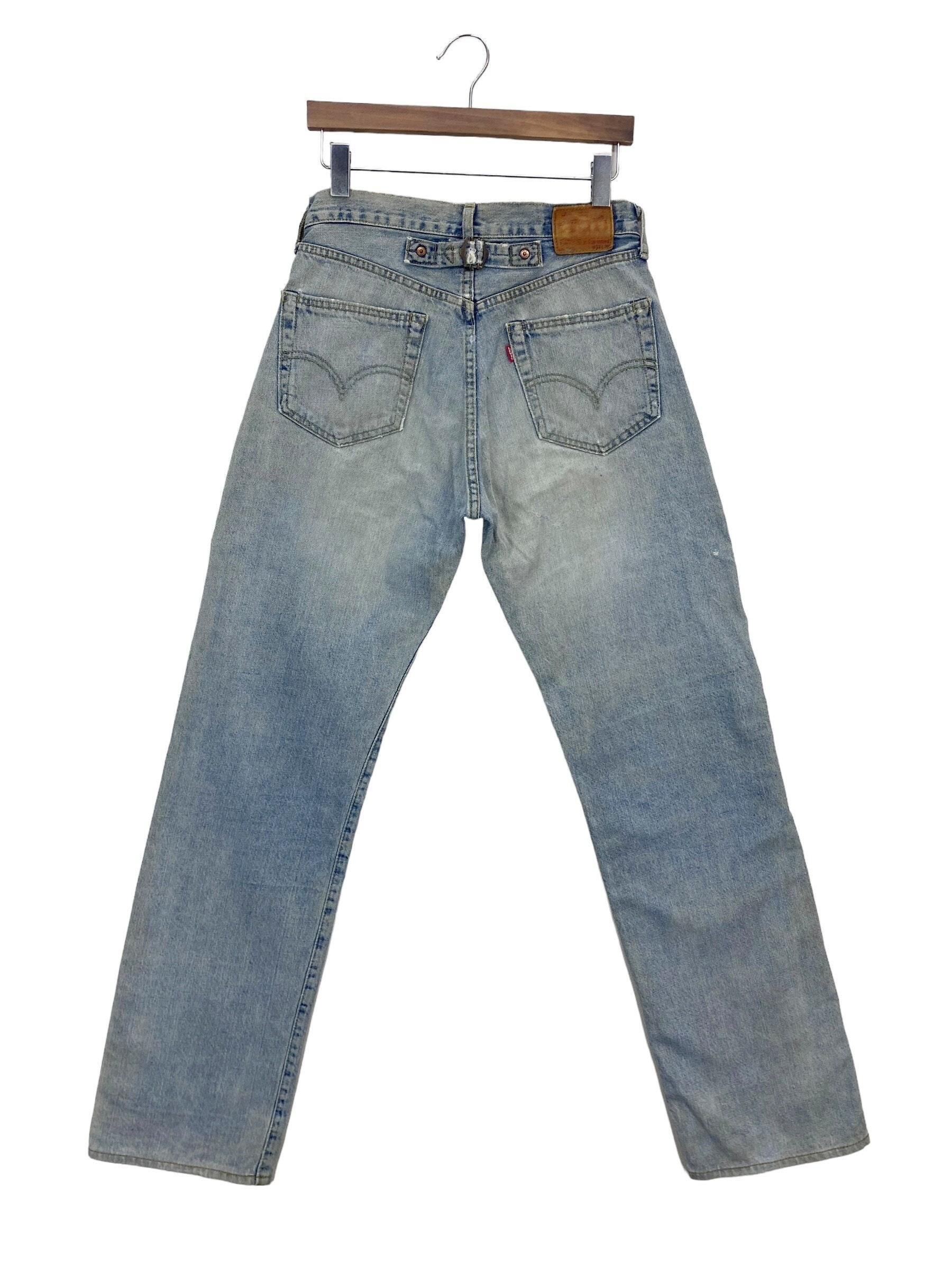 LEVI’S / 90's 140th 702XX selvedge denim Levis 702 Big E denim selvedge pants 29x34 Buckle Back | eBay