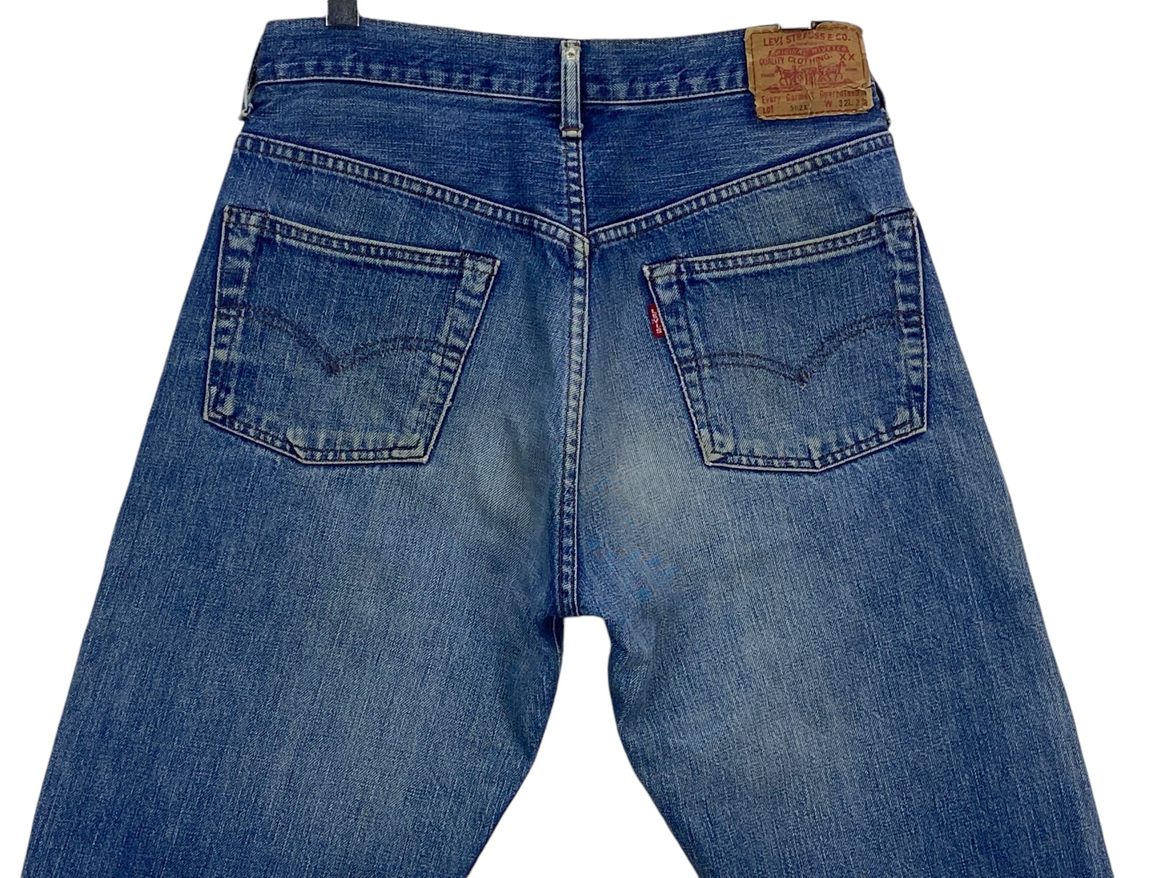 Vintage 90s Levi's 502 Taper Jeans | Selvedge Denim | Raw